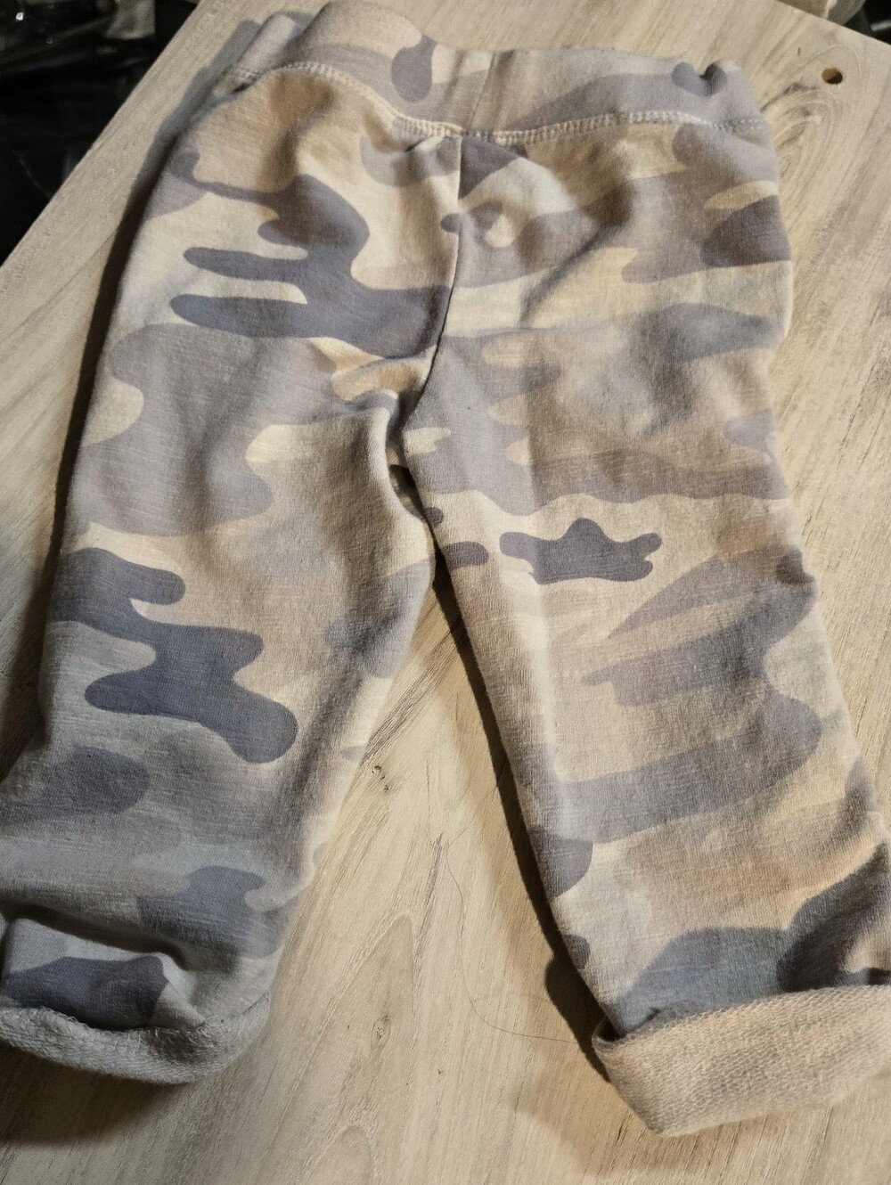 5/$25 Kids Grey Camouflage Leggings - Soft Stretch Fit